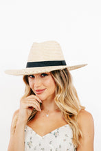Cargar imagen en el visor de la galería, Fame Basket Weave Straw Sun Hat