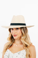 Cargar imagen en el visor de la galería, Fame Basket Weave Straw Sun Hat
