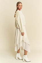 Load image into Gallery viewer, Davi & Dani Diamond Cable Pattern Drop Shoulder Sweater