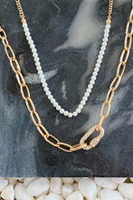 Cargar imagen en el visor de la galería, Classic Duo Layered Pearl Necklace Set
