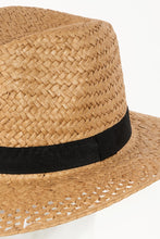 Cargar imagen en el visor de la galería, Fame Basket Weave Straw Sun Hat