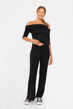 Cargar imagen en el visor de la galería, Mono B Cross Pleat Flare Pants
