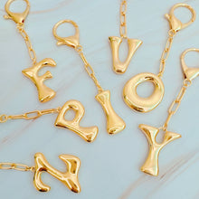 Load image into Gallery viewer, Whimsy Balloon Letter Initial Bag Charm