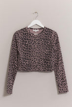 Load image into Gallery viewer, HYFVE Animal Print Snap Down Crop Cardigan