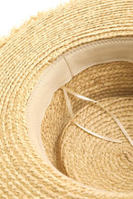 Cargar imagen en el visor de la galería, Fame Basket Weave Straw Sun Hat
