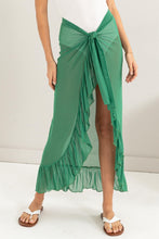 Load image into Gallery viewer, HYFVE Ruffle Trim Cover Up Sarong Skirt
