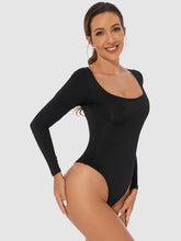 Cargar imagen en el visor de la galería, Full Size Scoop Neck Long Sleeve Bodysuit
