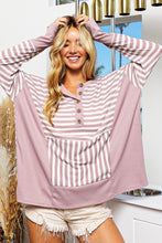 Cargar imagen en el visor de la galería, BiBi Striped Thumbhole Long Sleeve Top
