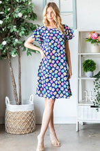 Cargar imagen en el visor de la galería, Heimish Full Size Floral Ruffled Short Sleeve Dress with Pockets
