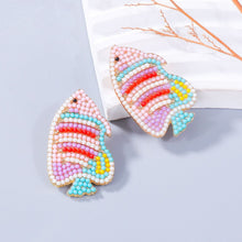 Load image into Gallery viewer, Alloy Bead Fish Shape Stud Earrings
