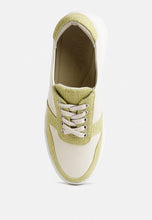 Load image into Gallery viewer, Kjaer Dual Tone Leather Sneakers
