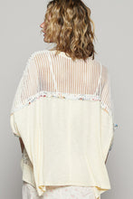 Load image into Gallery viewer, POL Hollow Out Floral Half Sleeve Knit Top
