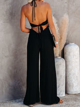 Load image into Gallery viewer, Halter Neck Wide Leg Jumpsuit

