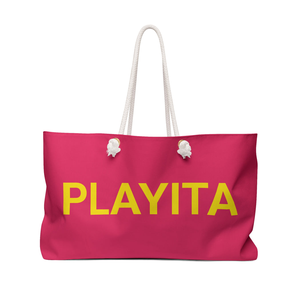 PLAYITA - Fuchsia Weekender Tote Bag