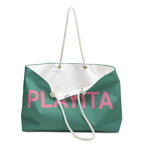 PLAYITA - Green Weekender Bag
