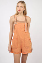 Cargar imagen en el visor de la galería, VERY J Washed Frayed Hem Denim Overall
