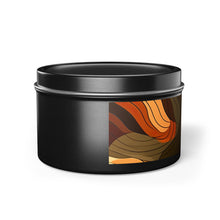 Load image into Gallery viewer, RENEWABLE SOUL - Earth Tones Abstract Shapes Pattern | Tin Candles
