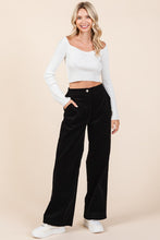 Load image into Gallery viewer, Mittoshop Corduroy Back Elastic Waist Pants
