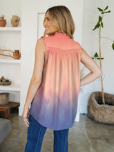 Load image into Gallery viewer, Frill Printed Mock Neck Top
