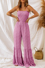 Load image into Gallery viewer, Smocked Printed Wide Strap Jumpsuit
