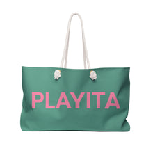 Cargar imagen en el visor de la galería, PLAYITA - Green Weekender Bag
