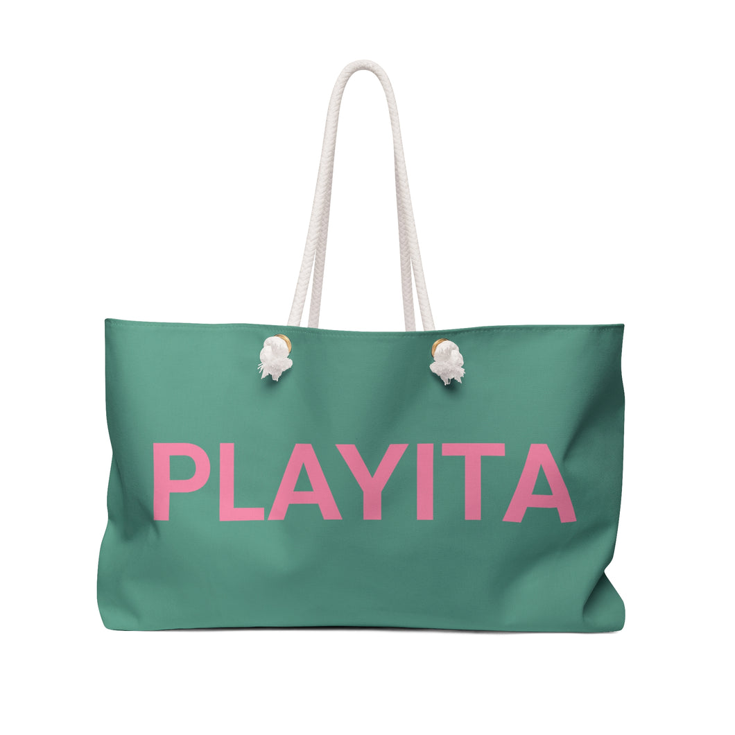 PLAYITA - Green Weekender Bag