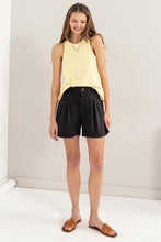 Load image into Gallery viewer, HYFVE High Waist Pleated Linen Shorts
