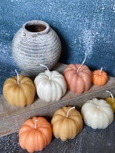 Load image into Gallery viewer, Autumn Pumpkin Handmade Soy Wax Candle
