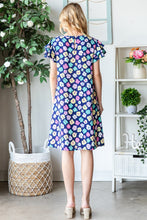 Cargar imagen en el visor de la galería, Heimish Full Size Floral Ruffled Short Sleeve Dress with Pockets
