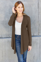 Cargar imagen en el visor de la galería, Basic Bae Full Size Open Front Long Sleeve Cardigan
