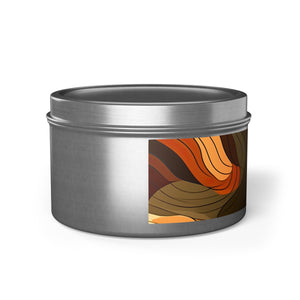 RENEWABLE SOUL - Earth Tones Abstract Shapes Pattern | Tin Candles