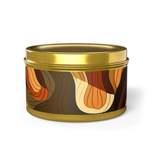 Cargar imagen en el visor de la galería, RENEWABLE SOUL - Earth Tones Abstract Shapes Pattern | Tin Candles
