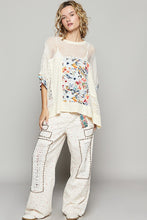 Load image into Gallery viewer, POL Hollow Out Floral Half Sleeve Knit Top
