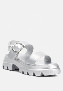 Metallic Chunky Sandals by Ruw