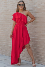 Load image into Gallery viewer, One-Shoulder Asymmetrical Dress
