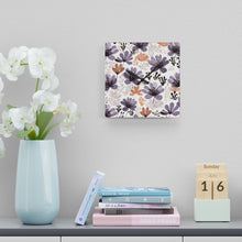 Load image into Gallery viewer, Retro Floral: Acrylic Wall Clock
