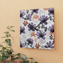 Load image into Gallery viewer, Retro Floral: Acrylic Wall Clock
