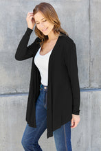 Cargar imagen en el visor de la galería, Basic Bae Full Size Open Front Long Sleeve Cardigan
