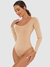 Cargar imagen en el visor de la galería, Full Size Scoop Neck Long Sleeve Bodysuit
