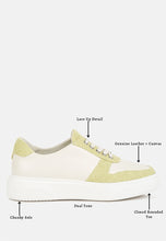 Load image into Gallery viewer, Kjaer Dual Tone Leather Sneakers
