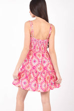 Load image into Gallery viewer, VERY J Floral Back Smocked Ruffled Mini Dress
