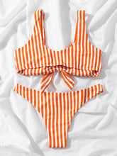 Load image into Gallery viewer, Striped Wide Strap Two-Piece Swim Set
