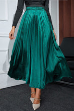 Load image into Gallery viewer, Pleated Elastic Waist Midi Skirt
