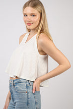 Load image into Gallery viewer, VERY J V-Neck Knit Swing Cropped Tank
