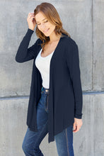 Cargar imagen en el visor de la galería, Basic Bae Full Size Open Front Long Sleeve Cardigan
