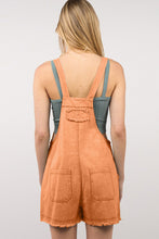 Cargar imagen en el visor de la galería, VERY J Washed Frayed Hem Denim Overall
