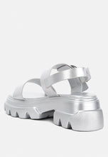 Cargar imagen en el visor de la galería, Metallic Chunky Sandals by Ruw
