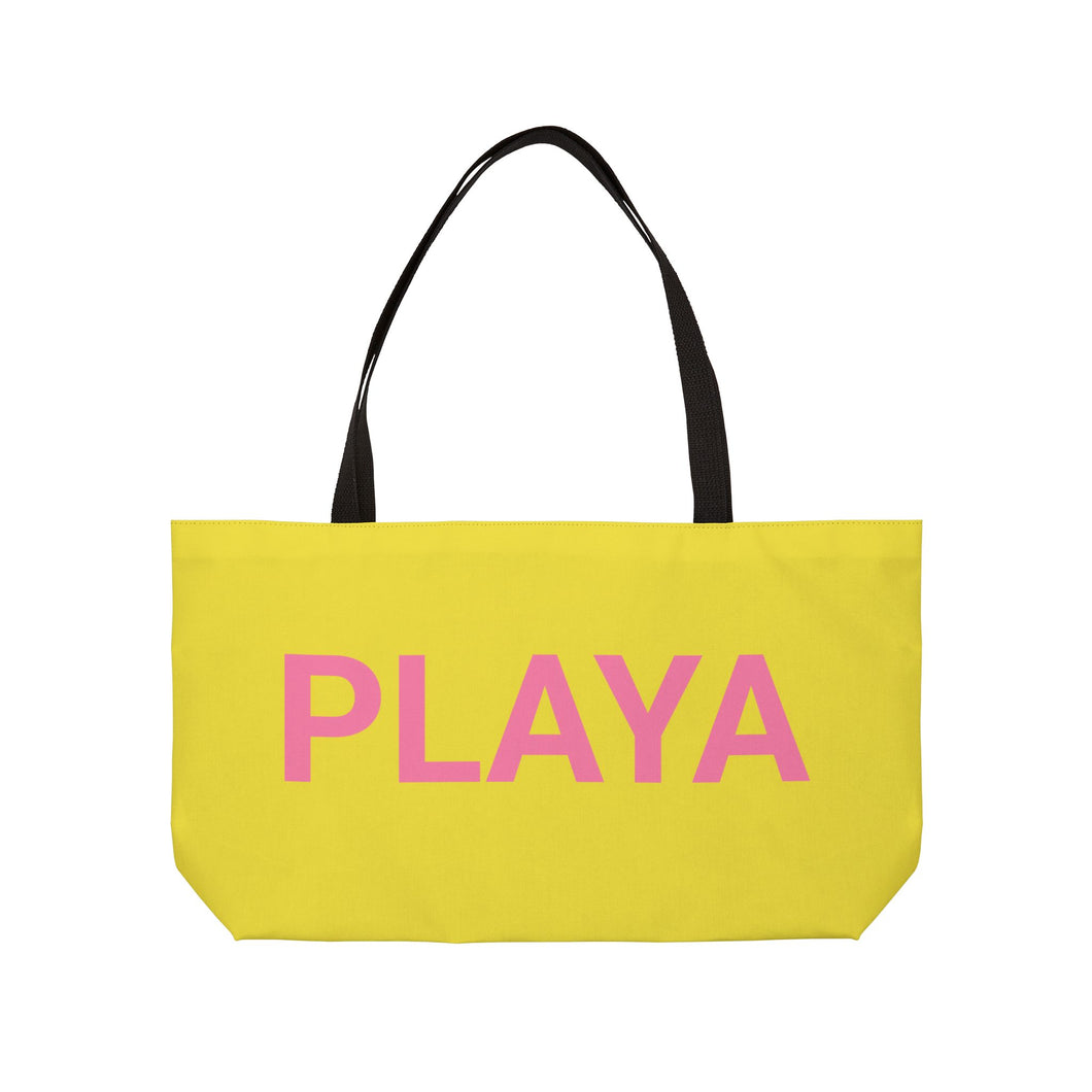 PLAYA - Yellow Weekender Tote Bag