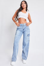 Load image into Gallery viewer, YMI Jeanswear High-Rise Straight Cargo Jeans
