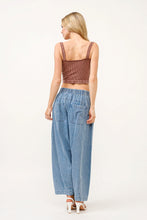 Cargar imagen en el visor de la galería, And The Why Elastic Back Pleated Baggy Jeans
